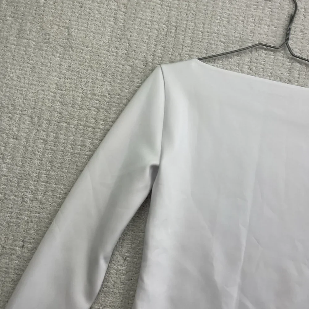 Abercrombie & Fitch Women’s Size XS Long-Sleeve Slim Strech Top White Preppy - Picture 13 of 14